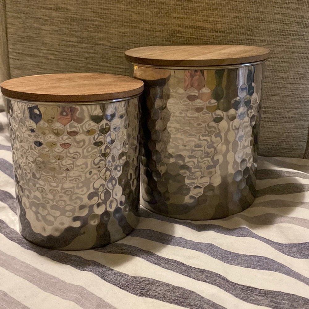 Uncommon James Silver Canister Set